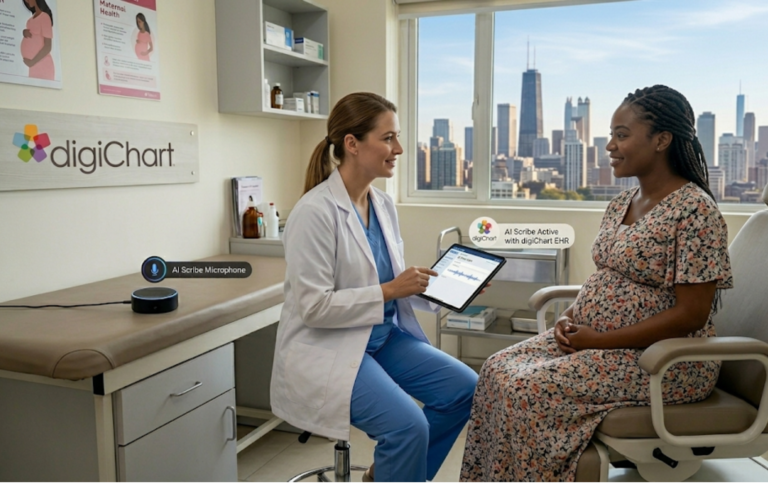 Ob-Gyn using digiChart AI Scribe