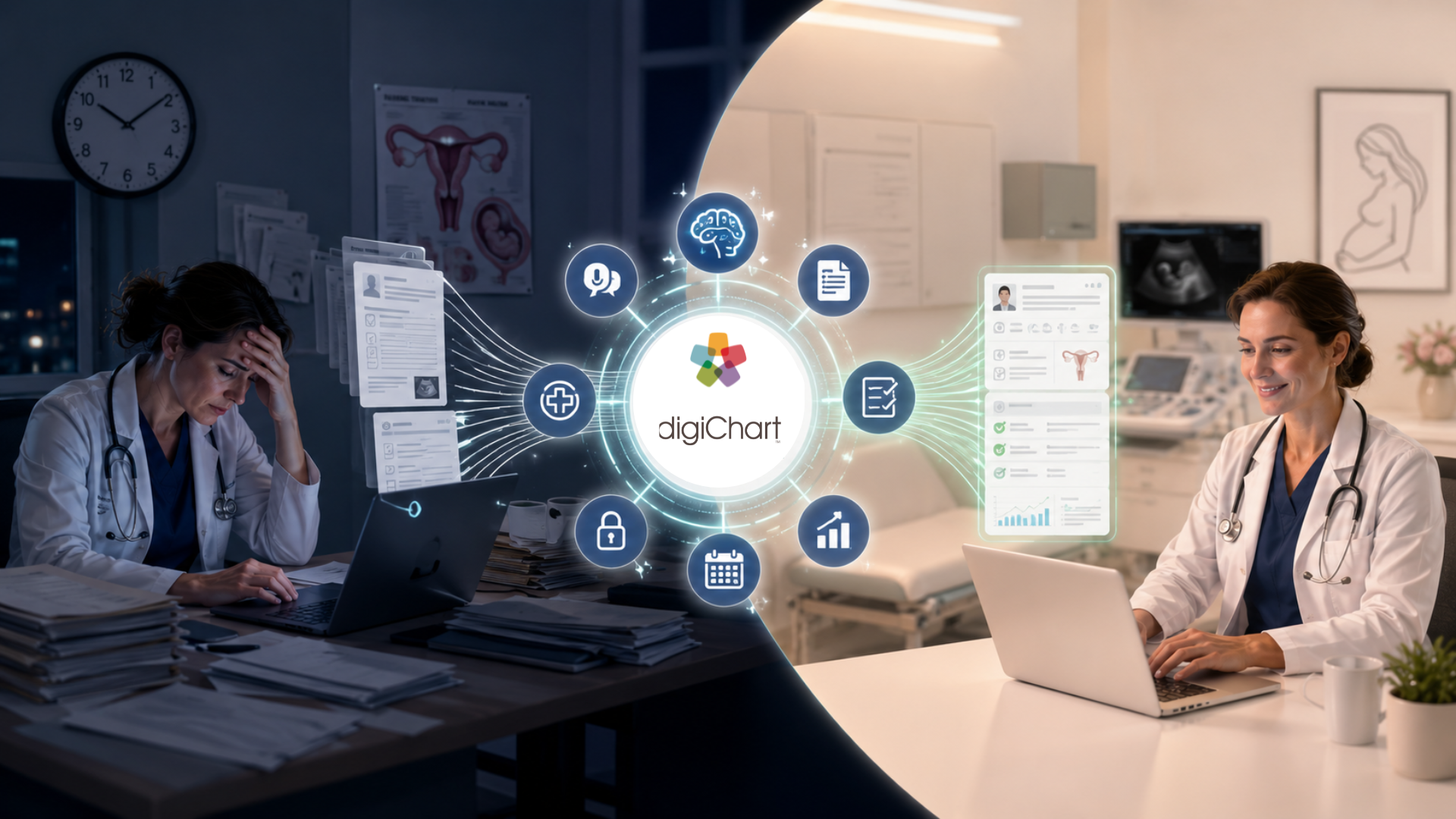 reduce burnout with digiChart AI EHR